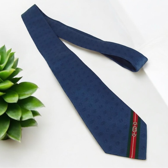 GUCCI Interlocking GG Horsebit Silk Tie ๐ฅ๐ - Picture 9 of 17